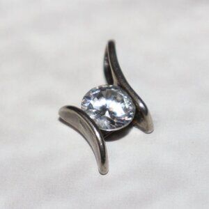 🤍✨ Sterling Silver & CZ Pendant · .925 · 0.5" Tall · bright delicate sparkle